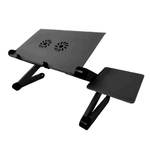 Portable ergonomic adjustable Laptop-desk - with cooling for notebook