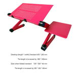 Portable ergonomic adjustable Laptop-desk - with cooling for notebook