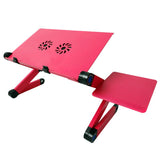 Portable ergonomic adjustable Laptop-desk - with cooling for notebook