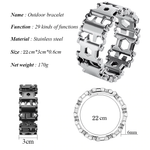 29-1 Multi function bracelet tool made of stainless steel