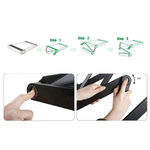 Portable ergonomic adjustable Laptop-desk - with cooling for notebook