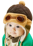 Very cute and warm children cap - Glasses design with earflap