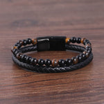 Stylish men's bracelet made of natural stone - Perfect gift