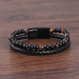 Stylish men's bracelet made of natural stone - Perfect gift