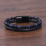 Stylish men's bracelet made of natural stone - Perfect gift