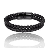 Stylish men's bracelet made of natural stone - Perfect gift