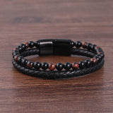 Stylish men's bracelet made of natural stone - Perfect gift