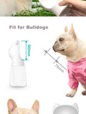 Portable water bottle for small and large pets