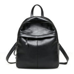 Stylish anti-theft leather backpack