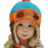 Very cute and warm children cap - Glasses design with earflap