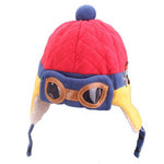 Very cute and warm children cap - Glasses design with earflap