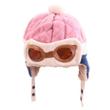 Very cute and warm children cap - Glasses design with earflap