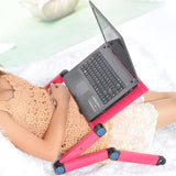 Portable ergonomic adjustable Laptop-desk - with cooling for notebook