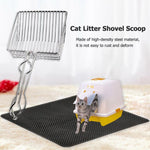 Litter Scooper stainless steel saves time & reduces dust