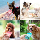 Portable water bottle for small and large pets