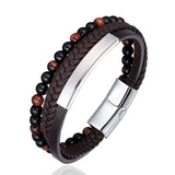 Stylish men's bracelet made of natural stone - Perfect gift