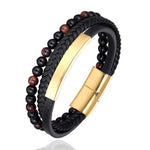 Stylish men's bracelet made of natural stone - Perfect gift