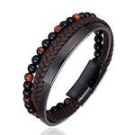 Stylish men's bracelet made of natural stone - Perfect gift