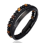 Stylish men's bracelet made of natural stone - Perfect gift