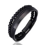 Stylish men's bracelet made of natural stone - Perfect gift